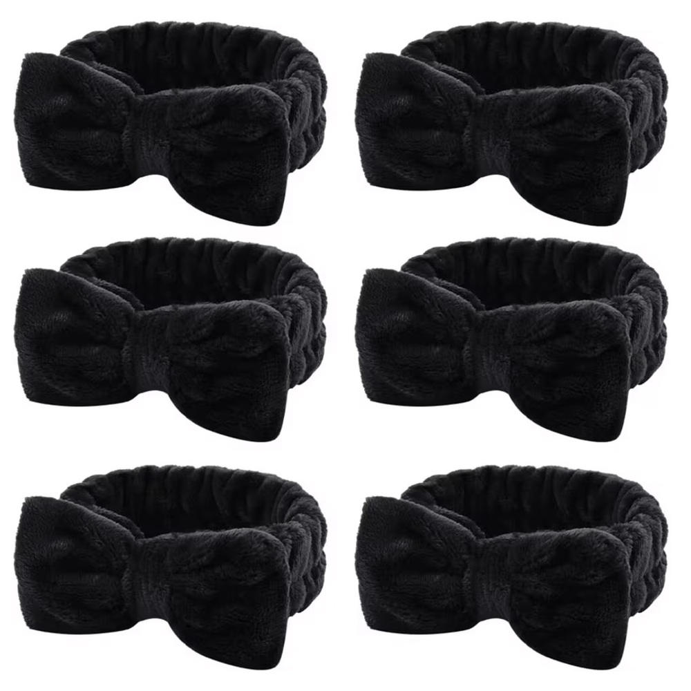 NWT Black Spa Headbands - Pack of 6